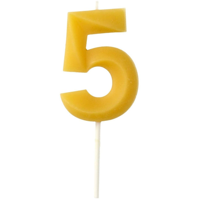 5 Jaar Kaarsen 4,5cm van Folat koop je bij Partywinkel