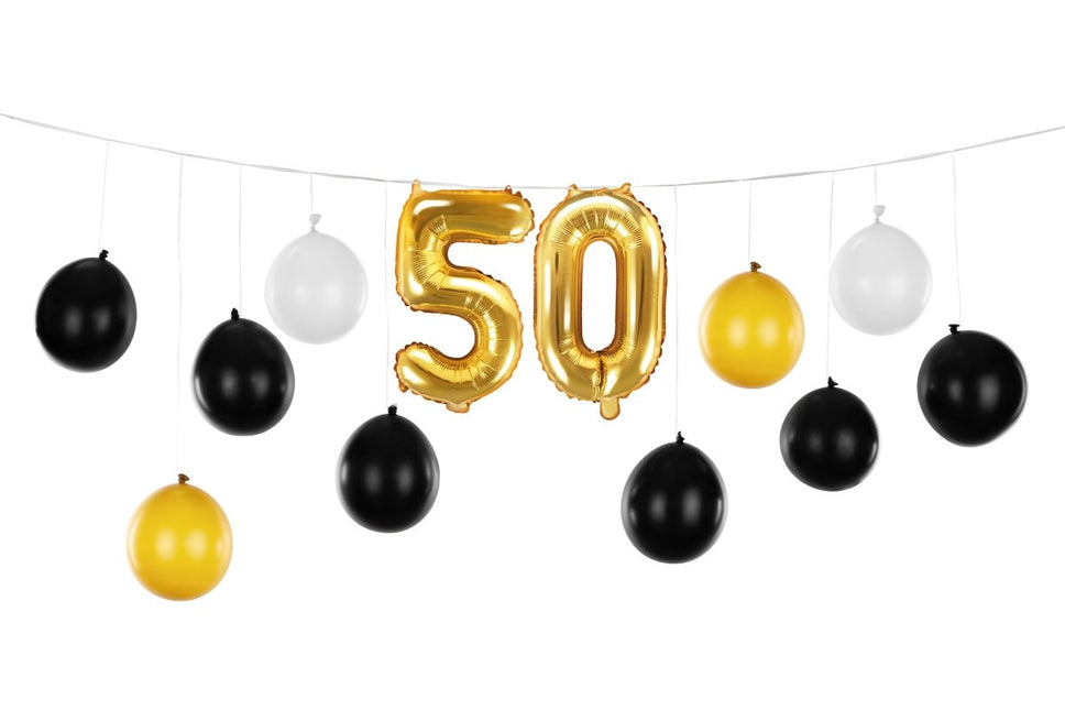 50 Jaar Ballonnenslinger 2,6m van Partydeco koop je bij Partywinkel