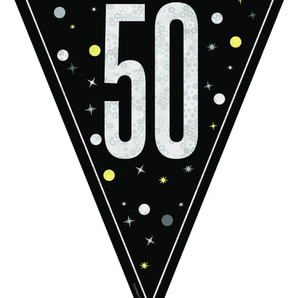 50 Jaar Vlag 2,74m van Unique koop je bij Partywinkel