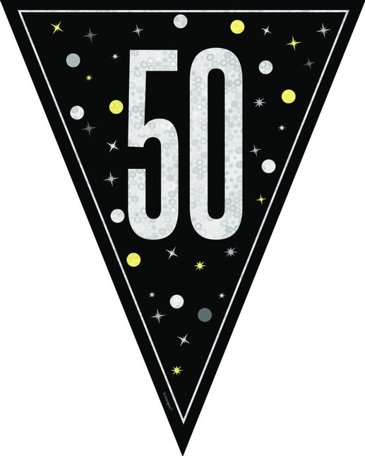 50 Jaar Vlag 2,74m van Unique koop je bij Partywinkel