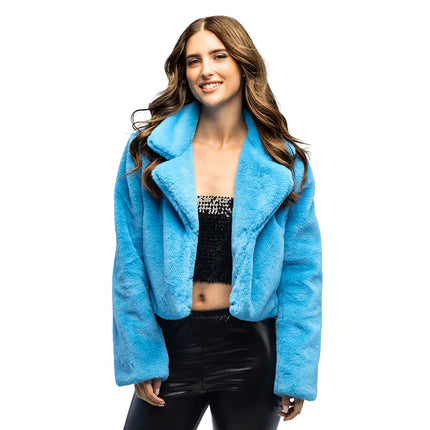 Jasje Fluffy rave turquoise (M/L)