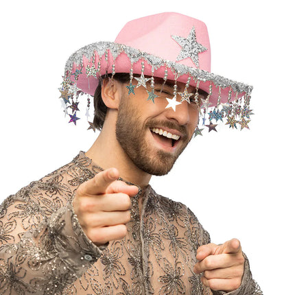 Cowboyhoed Stargazing roze