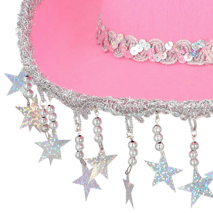 Cowboyhoed Stargazing roze