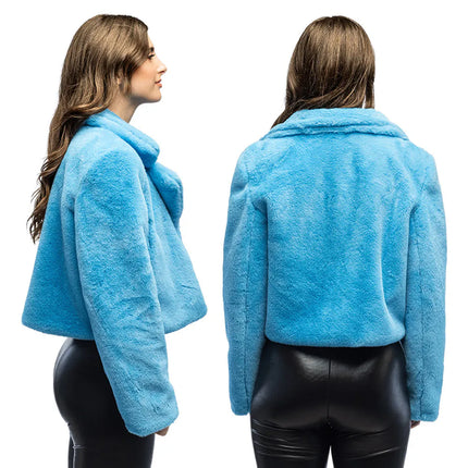 Jasje Fluffy rave turquoise (M/L)