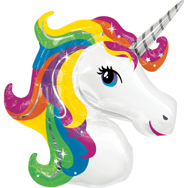 Unicorn Helium Ballon Gekleurd Leeg 83cm