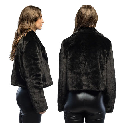 Jasje Fluffy rave zwart (M/L)