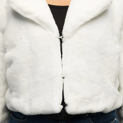 Jasje Fluffy rave wit (M/L)