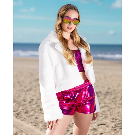 Jasje Fluffy rave wit (M/L)