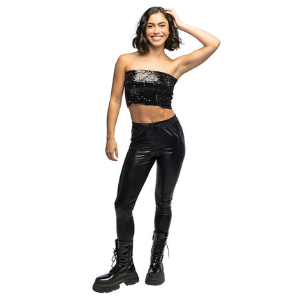 Top Sparkle zwart (M/L stretch)
