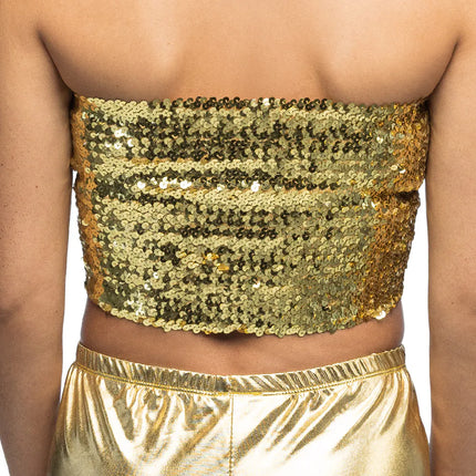 Top Sparkle goud (M/L stretch)