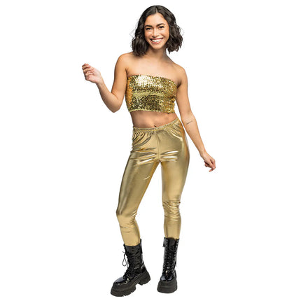 Top Sparkle goud (M/L stretch)