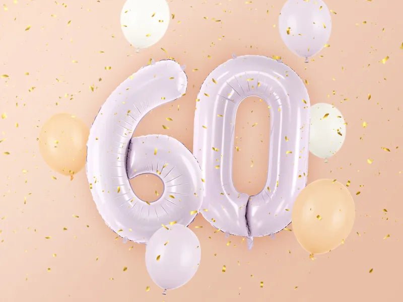 6 Jaar Cijfer Ballon Paars Leeg 72cm van Partydeco koop je bij Partywinkel