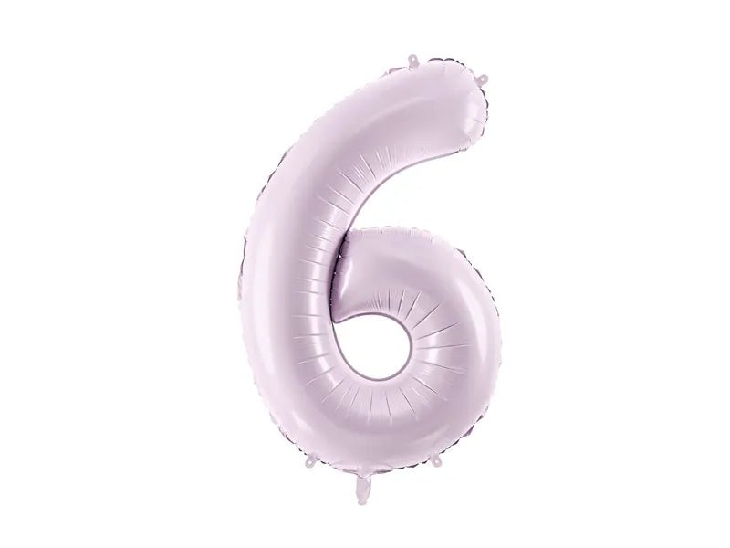 6 Jaar Cijfer Ballon Paars Leeg 72cm van Partydeco koop je bij Partywinkel