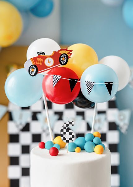 6 Jaar Kaars Race 5,5cm van Partydeco koop je bij Partywinkel