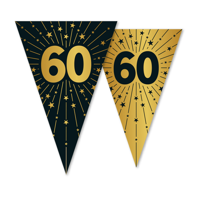 60 Jaar Slinger Goud Zwart 10m van WeFiesta koop je bij Partywinkel