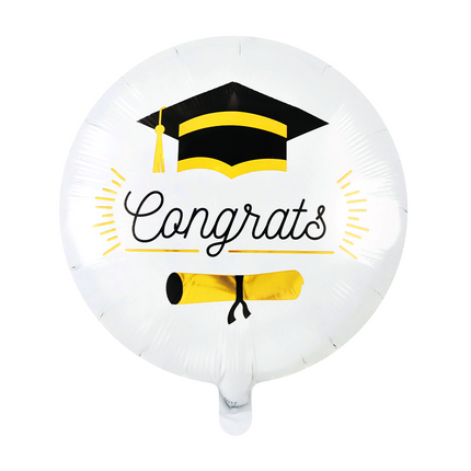 Geslaagd Helium Ballon Congrats Leeg 45cm