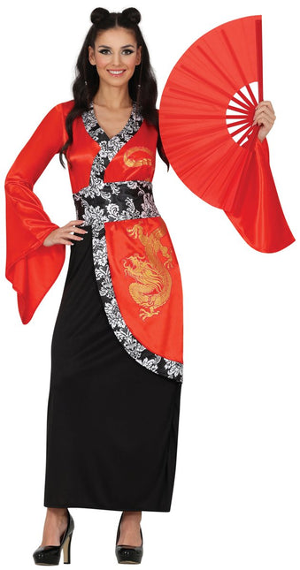 60x30 cm fabric fan Red van Fiestas Guirca koop je bij Partywinkel