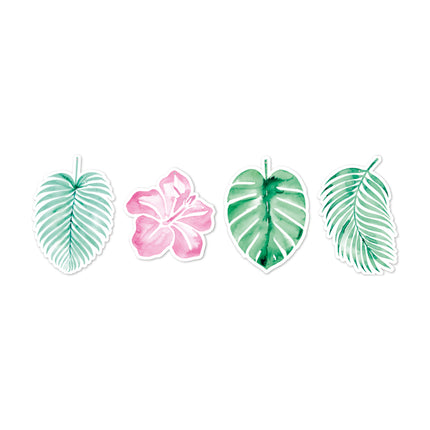 Groen Roze Nep Bloem Bladeren