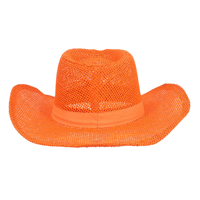 Cowboy Stro Hoed Oranje