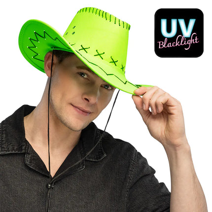 Cowboyhoed Savanne neongroen UV