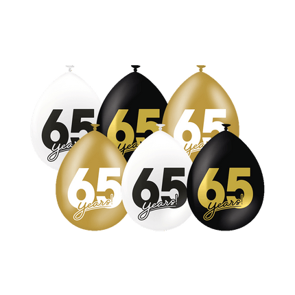65 Jaar Ballonnen 30cm 6st van Paper Dreams koop je bij Partywinkel