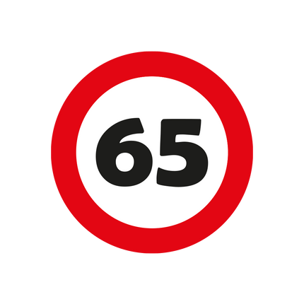 65 Jaar Tafelconfetti 2,5cm van Paper Dreams koop je bij Partywinkel