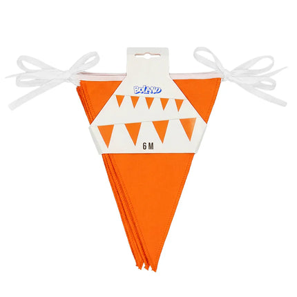 Polyester vlaggenlijn oranje (26 x 18 cm)(6 m)