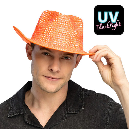Cowboyhoed Aurora neonoranje UV