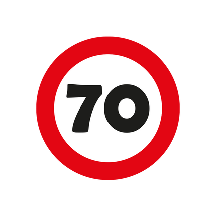 70 Jaar Tafelconfetti 2,5cm van Paper Dreams koop je bij Partywinkel