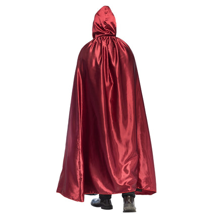 Halloween Cape Zwart Rood Creature Of The Night