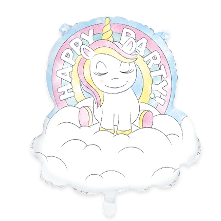 Unicorn Helium Ballon Happy Birthday 66cm