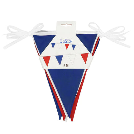 Polyester vlaggenlijn Frankrijk blauw/wit/rood (26 x 18 cm)(6 m)