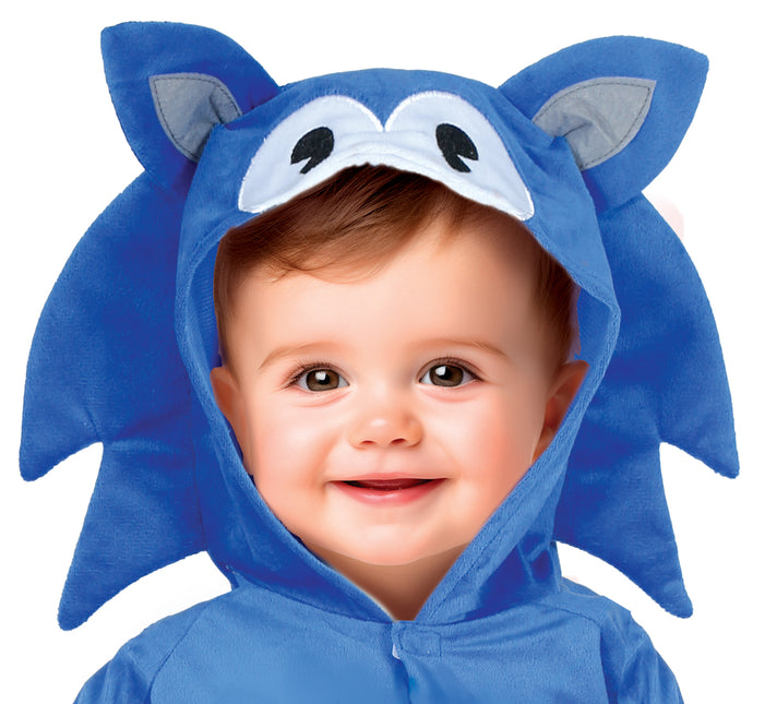 Hond Kostuum Blauw Baby Onesie