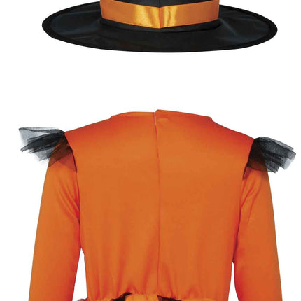 Halloween Kostuum Zwart Oranje Baby Heks