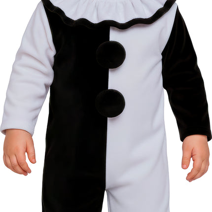Halloween Kostuum Zwart Wit Baby Clown