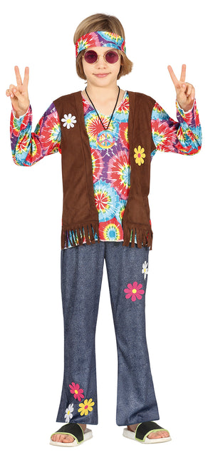 Hippie Kostuum Jongen Bloemen