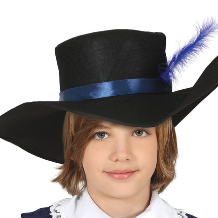 Musketier Kostuum Jongen Blauw