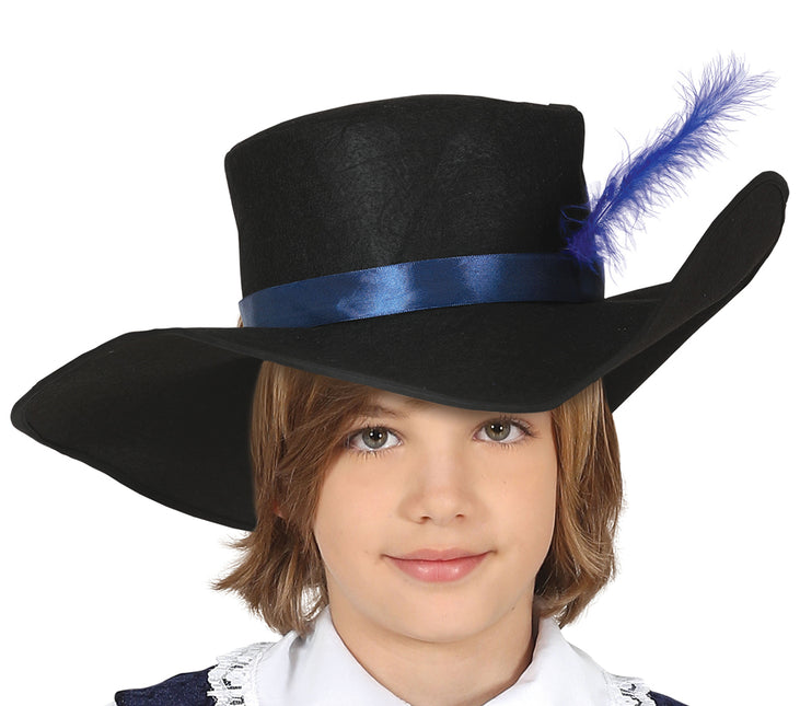 Musketier Kostuum Jongen Blauw