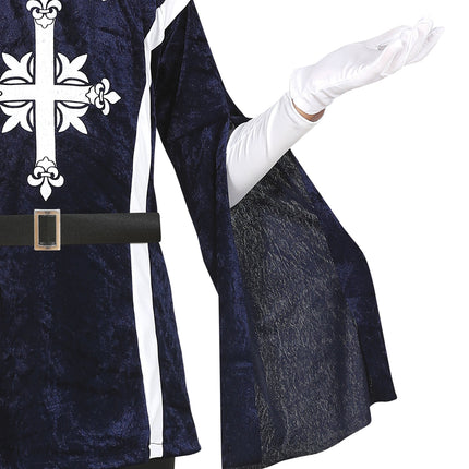 Musketier Kostuum Jongen Blauw