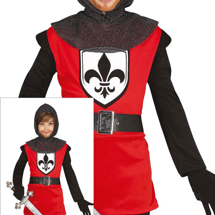 Ridder Kostuum Jongen Rood
