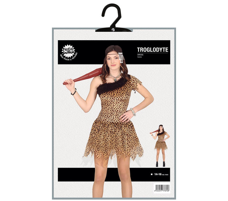 Holbewoner Kostuum Meisje 14/16 jaar