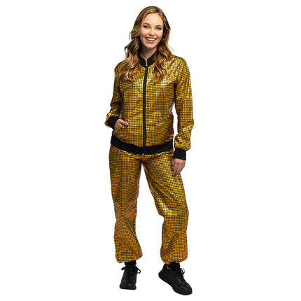 Trainingspak Disco diamond babe goud