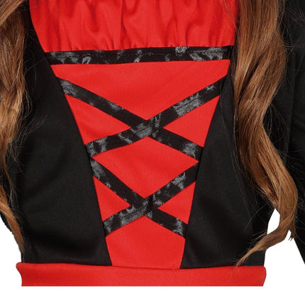 Vampier Halloween Kostuum Meisje Zwart