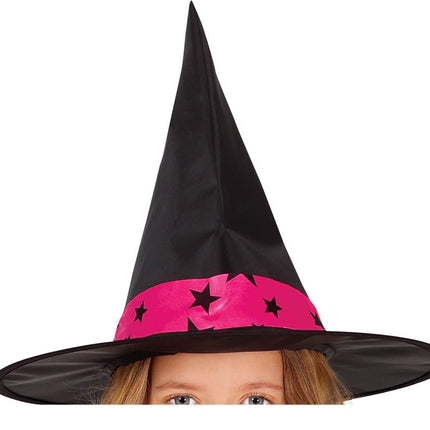 Heks Halloween Kostuum Meisje Ster Roze