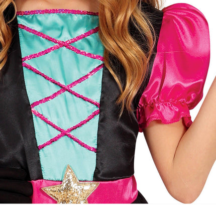 Heks Halloween Kostuum Meisje Ster Roze