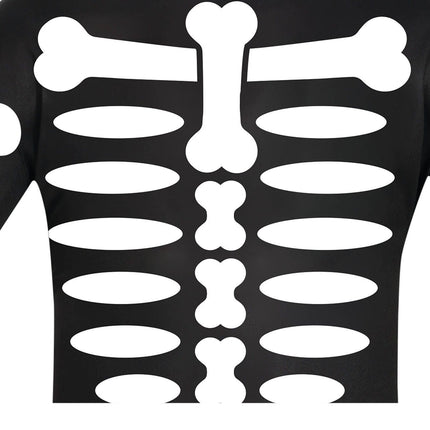 Skelet Halloween Kostuum Kind Wit Zwart