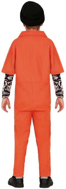 Oranje Jumpsuit Jongen Gevangene