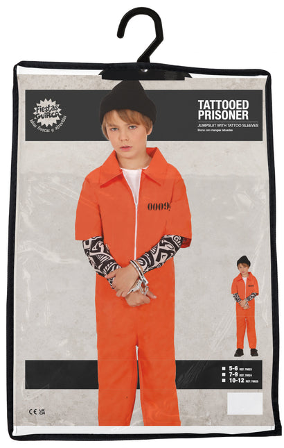 Oranje Jumpsuit Jongen Gevangene