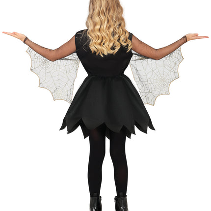 Halloween Jurk Meisje Spinnenwebben En Spin