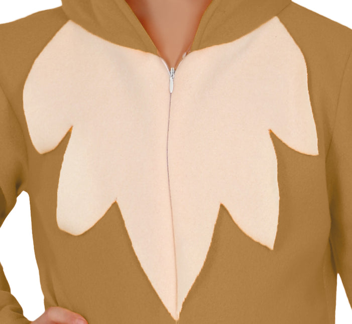Vos Onesie Bruin Beige Kind